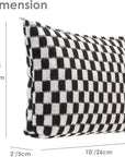 Pazimiik knitted checkered makeup bag
