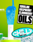 NYX PROFESSIONAL MAKEUP Fat Oil Chillz, Moisturizing, Shiny and Vegan Tinted Lip Gloss - Polar Peppermint (Sheer Blue)