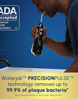 Waterpik Cordless Advanced 2.0 Water Flosser For Teeth, Gums, Braces, Dental Care With Travel Bag and 4 Tips, ADA Accepted, Rechargeable, Portable, and Waterproof, Black WP-582, Packaging May Vary