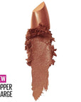 Maybelline Color Sensational Lipstick, Lip Makeup, Cream Finish, Hydrating Lipstick, Nude, Pink, Red, Plum Lip Color, Copper Charge, 0.15 oz; (Packaging May Vary)
