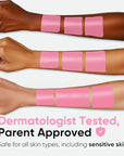 Blue Squid PRO Pastel Pink Face Paint Stick - Waterproof Body Paint for Adults & Kids Pink Eye Black Baseball, Eyeblack Softball -Hypoallergenic TwistUp NonToxic Makeup Stick for Cosplay, Sports & SFX