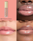 Milani Lip Gloss, Keep It Full Nourishing Lip Plumper with Hyaluronic Acid & Peptides for Soft, Fuller-Looking Lips (0.13 Fl. Oz.) Prismatic Peach