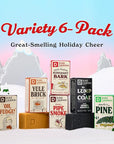 Duke Cannon Supply Co. Big Brick of Soap Bar Holiday Soap Gift Set - Lump of Coal, Illegally Cut Pine, OH Fudge, Santa's Pipe Smoke, Peppermint Bark & Yule Brick, 10 oz. (6 Pack)