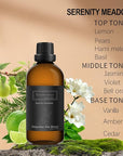 Serenity Meadows 100ML Essential Oil Inspired by Westin Hotel, Hotel Pure Aromatherapy Diffuser Oil with Honeydew, Pear, Apple for Scent Air Machine, Home Luxury & Hotel Scents
