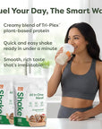 310 Nutrition All-In-One Meal Replacement Shake Powder - Plant-Based Protein Smoothie Blend w/High Fiber, Probiotics & Adaptogens - Low Carb, Vegan, Keto & Paleo Friendly - Gingerbread - 14 Srv