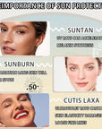 Face Sunscreen SPF 50+ PA++++,Moisturizing Facial Sun screen for Face and Body