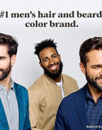 Just For Men Mustache & Beard, Beard Dye for Men with Brush, With Keratin Biotin Aloe and Coconut Oil for Healthy Facial Hair - Rich Dark Brown, M-47, Pack of 1 (Packaging May Vary)