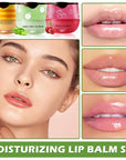 Honey Pot Lip Balm,3PCS Bee Lip (Honey+Apple+Cherry)