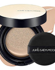 JUNG SAEM MOOL Essential Skin Nuder Cushion 22N Peach Light 0.49 Fl Oz, No Refill, Natural Radiant Finish Cushion Foundation with Buildable Coverage, Lightweight Texture, Korean Foundation Makeup