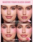 SHEGLAM Color Bloom Liquid Blush Makeup for Cheeks Petal Talk