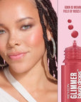 Revlon Glimmer Blush Drops, Liquid Blush for Cheeks, Liquid to Velvety Powder Finish, Glowy, High Pigment, 103 Field of Roses, 0.32 fl oz
