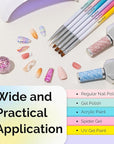 MelodySusie Nail Art Brushes Set,6pcs