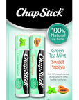 ChapStick 100% Natural Lip Butter Green Oz