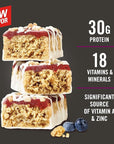 MET-Rx Big 100 Colossal Protein Bars, Blueberry Cobbler, Meal Replacement Bars, 4 Count