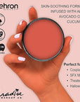 Mehron Makeup Paradise Makeup AQ Pro Size | Stage & Screen Performance, Face & Body Painting, Beauty, Cosplay, and Halloween | Water Activated Face Paint, Body Paint 1.4 oz (40 g) - Coral