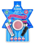 Luna Star Klee Blush and Lip Shimmer Hanukkah Gift Set for Kids and Tweens. Gentle and Non-Toxic. Made in USA. (Candlelight Glow)