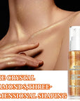 Body Shimmer Oil,Body Shimmer Luminizer for Face & Body Makeup(Gold)