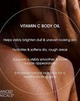 Advanced Clinicals Collagen Body Oil + Vitamin C Brightening Body Oil Moisturizer 2pc Skincare Set - Nourishing, Brightening, & Firming Massage Oil To Improve Look Of Crepe Skin + Dark Spots, 2PC Set