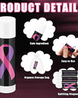 Fumete 100 Pcs Breast Cancer Awareness Lip Balm Bulk Pink Ribbon and Purple Ribbon Domestic Violence Awareness Moisturizer and Nourishing Lip Balm Gifts for Women Men Party Supplies, 4 Scents