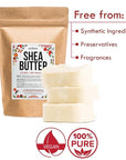 Refined Shea Butter Unscented - 100% Pure African Shea Butter for Hair & Dry Skin - Use for Soap Base, Face & Body Moisturizer, for DIY Whipped Body Butter & Lip Balm 1 LB Bar