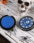 UCANBE Blue Face Body Paint Makeup Foundation, Professional Non-Toxic Greasepaint Palette for Kids & Adults Party, Cream Facepaints for Halloween Cosplay Theater Costume Stage SFX Dress-Up Makeup