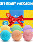 Poke Monster Bath Bombs for Kids with Surprise Toys Inside (6 Pack) - Large Bubble Bath Bomb for Boys, Girls, Toddlers - Fruity Scents, Made in USA, Skin-Safe - Birthday Gift by Two Sisters
