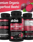 Organic Beet Root Capsules Supplements - 1350mg Beetroot Powder Extract Pills, Organic Beet Root Powder Supplement, Super Nitric Oxide Beets, High Circulation Beet Vitamins Support - 120 Beet Tablets