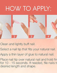 Ardell Nail Addict Naked Maven, Press On Nails, Medium Coffin Shape, Nail Kit, 1-Pack