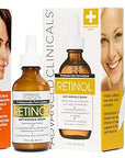 Advanced Clinicals Retinol Serum For Face + Hyaluronic Acid Moisturizer + Vitamin C Serum 3PC Skincare Set For Women & Men | Anti Aging Serums For Brightening, Firming, & Hydrating | 1.75 Fl Oz, 3pc