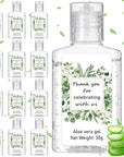 12 Pcs Mini Aloe Vera Gel Bulk for Summer Wedding Party 1oz Soothing Moisture Aloe Gel Bulk Travel Size for Thank You Gifts Summer Beach Wedding Party (Eucalyptus)