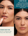 Kopari Lip Love Moisture Balm in Watermelon SPF 30, Tinted Mineral Lip Sunscreen with Ceramides & Squalane, Clean Vegan Hydrating Balm, 0.35 oz