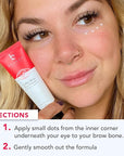 Caffeine eye cream for puffiness