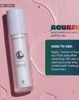 Chemist Confessions Aquafix Hydrating Water Gel - Moisturizing, Oil-Free Facial Water Gel - Face Moisturizer for Intense Hydration & Skin Barrier Repair - 1.75 Fl oz