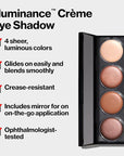 Revlon Crème Eyeshadow Palette, Illuminance Eye Makeup with Crease- Resistant Ingredients, Creamy Pigmented in Blendable Matte & Shimmer Finishes, 715 Precious Metals, 0.12 Oz