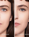 No Makeup Makeup Long-Lasting Lightweight Foundation & Brush Duo | Cruelty-Free, Fragrance-Free, Buildable, Transfer-Proof Makeup (Porcelain)
