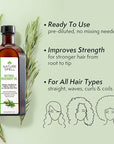Nature Spell Rosemary Oil For Hair Growth With Root Comb Applicator, Pre-Diluted Hair & Scalp Oil Nourishes Dry, Damaged Hair, For Women & Men, 5.07 Fl Oz