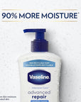 Vaseline Intensive Care Unscented Advanced Repair Body Lotion - Ultra-Hydrating with Lipids for Extremely Dry Skin, 20.3 oz, Pack of 3
