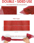 UJFQBH 2 Pieces African Bath Sponge African Net Long Net Bath Sponge Exfoliating Shower Body Scrubber Back Scrubber Skin Smoother,Great for Daily Use (Red)
