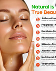 Organic Castor Oil For Face Moisturizer, Eyes, Eyelashes, Eyebrows, Wrinkles with Jojoba, Rosehip, Grapeseed, Squalane, Palmarosa, Bergamot and Vitamin E for Gentle Skin, Men & Women 1oz