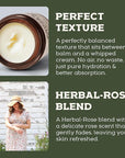 Beef Tallow for Skin - Beef Tallow For Face - Tallow Face Moisturizer - Beef Tallow Moisturizer - Tallow Balm - Grass Fed Beef Tallow For Skin - Tallow Face Cream Lotion (5.0, Herbal-Rose)