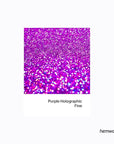 Hemway Eco Friendly Biodegradable Glitter 100g / 3.5oz Bio Cosmetic Safe Sparkle Vegan For Face, Eyeshadow, Body, Hair, Nail And Festival Makeup, Craft - Fine (1/64" 0.015" 0.4mm) - Purple Holographic
