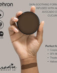 Mehron Makeup Paradise Makeup AQ Pro Size | Stage & Screen Performance, Face & Body Painting, Beauty, Cosplay, and Halloween | Water Activated Face Paint, Body Paint 1.4 oz (40 g) - Dark Brown