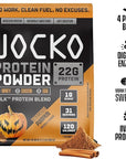 Jocko Mölk Whey Protein Powder 22g Sugar Free Monk Fruit Blend - Muscle Recovery & Growth, Packaging May Vary (31 Servings, Pumpkin)