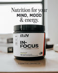 BARE PERFORMANCE NUTRITION, BPN in-Focus Brain Support Supplement, Improve Focus & Energy, Alpha GPC, Raspberry Lemonade, 40 Servings