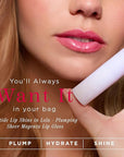 Côte Beauty's Peptide Lip Shine in Lola, Ultra Hydrating & Long-Lasting Coral Plumping Lip Gloss for Women with Hyaluronic Acid, Shea Butter & Jojoba Oil, Vegan & Cruelty-Free, 0.12 Fl Oz
