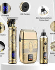 Professional Hair Trimmer Hair Clippers for Men, Nose Hair Trimmer Men's Shaver Set,Cordless T-Blade Beard Trimmer Barber Clippers,Electric Foil Shavers Razor for Men Haircutting Kit