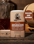 Dr. Squatch Natural Deodorant for Men 3 Pack Wood Barrel Bourbon – Odor-Squatching Men's Deodorant Aluminum Free (2.65 oz, 3 Pack)