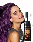 Purple Hair Dye Shampoo Permanent YIZHONG Hair Color For 100% Gray Coverage Women Men Dark Easy Comb Dyeing (grape purple)