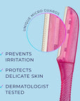 Schick Hydro Silk Touch-Up Dermaplaning Tool with Precision Cover, 3ct | Dermaplane Razor, Face Razors for Women, Peach Fuzz Remover