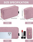 Magefy 2 pcs makeup bags